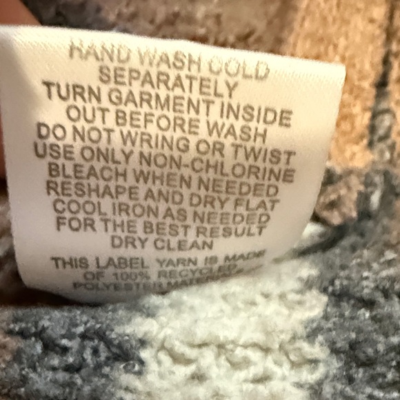 Pink Rose Brown and Gray Striped Sweater - Picture 4 of 9